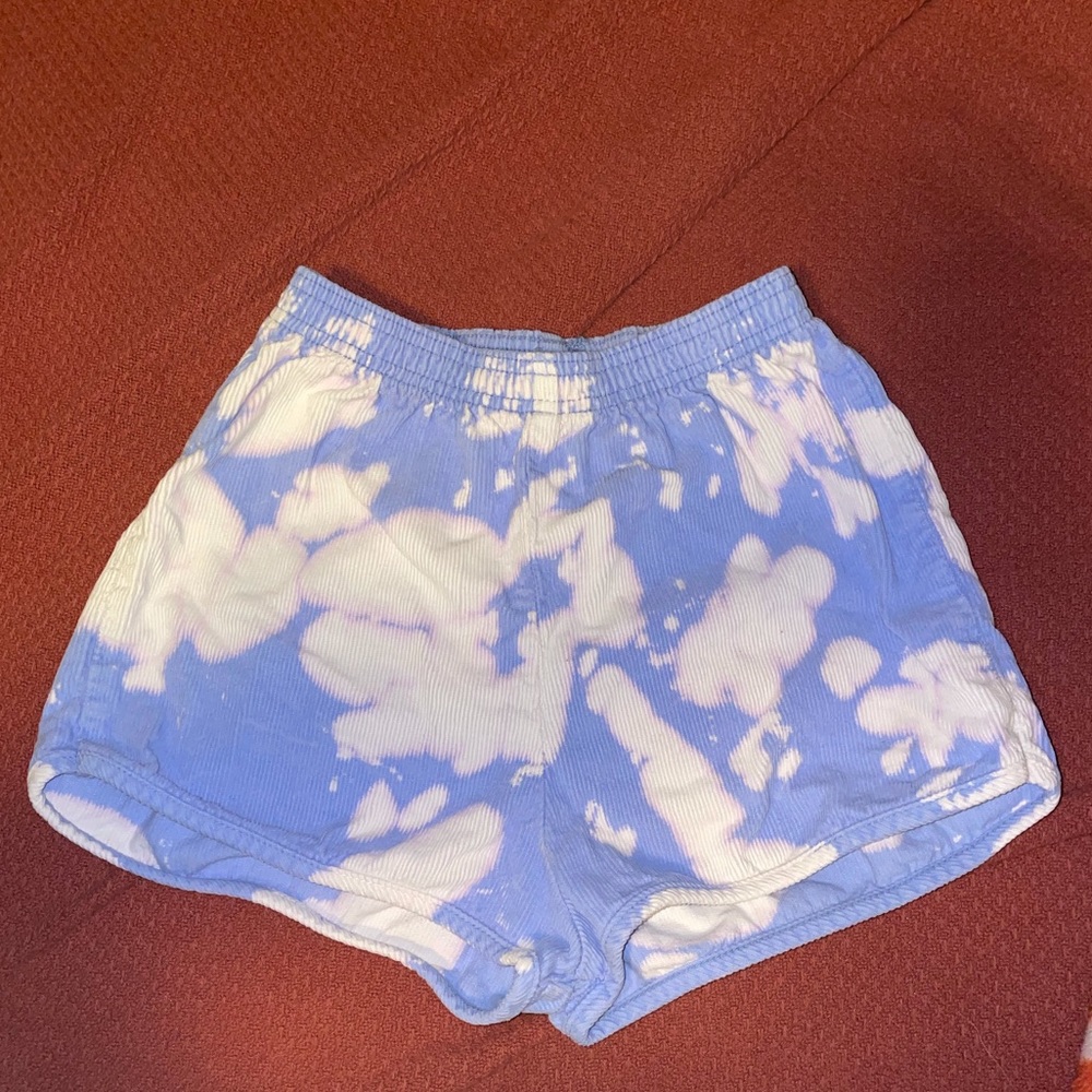 American Apparel Tie Dye Corduroy Shorts size xs